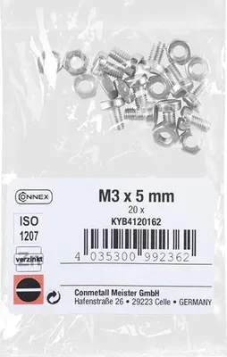 Produktbild von Connex Zylinderkopfschraube M3x5 VZ 20 Stück m - kyb4120162