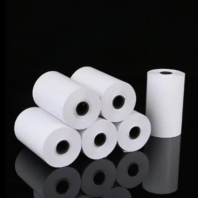 Obrázek produktu pro Termopapír do tiskárny, 57 X 25 mm, role bílého termopapíru s nálepkami, průhledný potisk, náhradní papír s možností tisku pro diáře, poznámky, poznámky, testovací papír