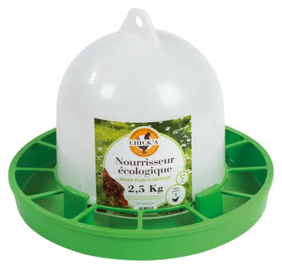 Produktbild von Geflügelfutterautomat Hühner Futterspender Futtertrog Kunststoff  Greenline 2,5 kg