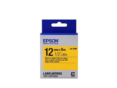 Immagine prodotto di Epson LK-4YBP nastro per etichettatrice Nero su giallo