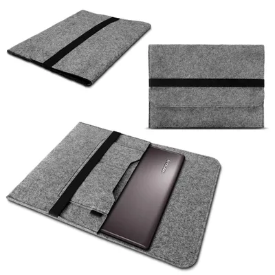 Produktbild von Sleeve Tasche für Lenovo ThinkPad X1 Yoga - Carbon Hülle Grau Filz Case Cover