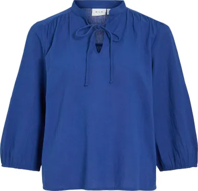 Produktbild von VILA Bluse mit Stehkragen und Schnürdetails 3/4-Arm Größe: 36