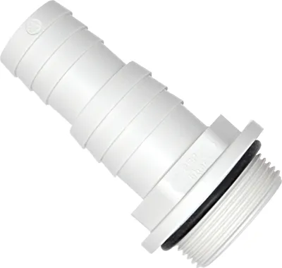 Produktbild von Schlauchtülle Pumpenanschluss 1 1/2' AG 32/38 mm weiß (1 Stk.)