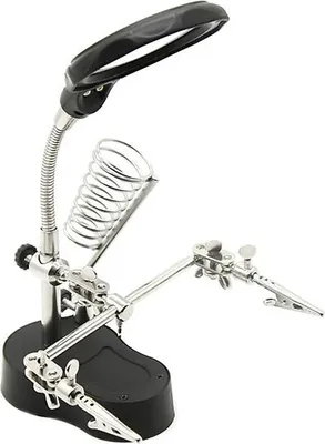 Produktbild von Sequre Löthilfe Platinenhalter mit Lupe (Dritte Hand)