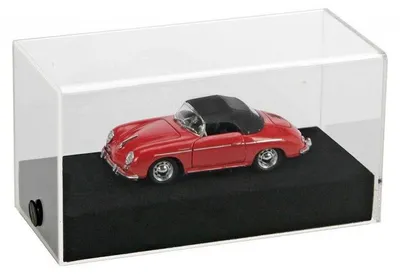 Produktbild von Vitrine Cube 5285 groß für Modellautos, Schwarz, 150x70x80 mm (BxTxH)