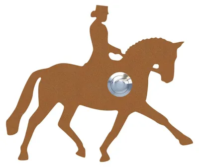 Produktbild von Türklingel Dressurpferd in Rost
