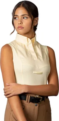 Image de Aubrion - Chemise Passant de Cravate pour Femme Sans Manches ER1885 (XXL) (Jaune)