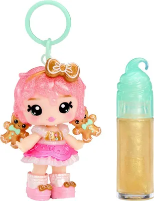 Produktbild von MGA Entertainment Yummiland Holiday Lip Gloss Doll - Gigi Gingerbread, Mini-Puppe, Weiblich, 4 Jahr(e), Junge/Mädchen, Mehrfarbig