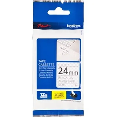 Produktbild von Brother TZe-SE5 - Schwarz auf Weiß - Rolle (2,4 cm x 8 m) 1 Kassette(n) Etikettenband - für P-Touch PT-1400, PT-1650