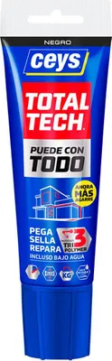 Image de Mastic Total Tech Noir Adhésif Mastic D'étanchéité Multi-matériaux - Ceys