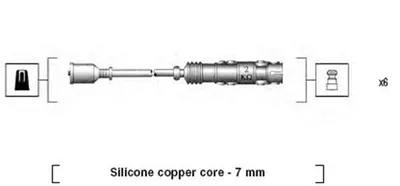 Produktbild von MAGNETI MARELLI 941455010942 Zündkabelsatz Zündleitungssatz für SMART CITY-COUPE (450)