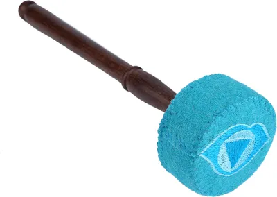 Produktbild von Handgefertigtes Hartholz -Filzstürmer Mallet Stick für den tibetischen Buddhismus singende Schüssel (hellblau)