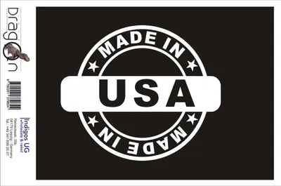 Produktbild von Aufkleber / Autoaufkleber - JDM / Die cut / Auto / OEM -  USA 130x110mm rot - Heckscheibe / Heckscheibenaufkleber