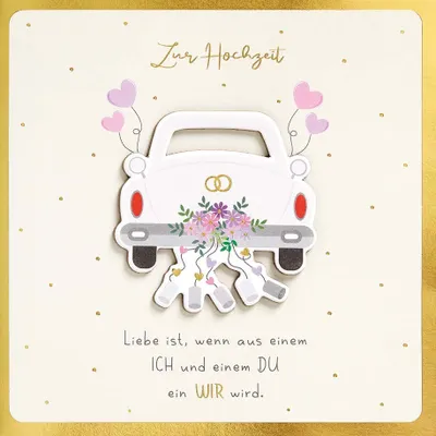 Produktbild von Hochzeit - FEELINGS COLLECTION Karte mit Umschlag plastikfrei