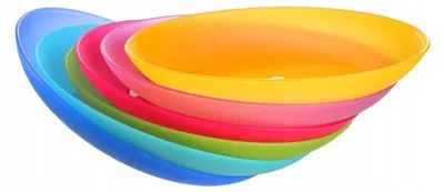 Obrázek produktu pro Epewex Talíře obiadowe plastové 25 cm 6 ks mix barev
