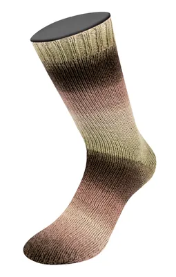 Produktbild von Lana Grossa - Meilenweit 100g Color Mix Soft 8051 grège sandbeige graubraun