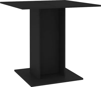 Produktbild von vidaXL Esstisch Schwarz 80x80x75 cm Holzwerkstoff