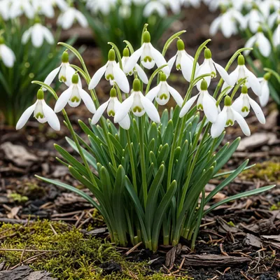 Immagine prodotto di Bulbi da fiore Exotenherz - Bucaneve Galanthus Elwesii (25 pezzi) Diametro 5-6cm