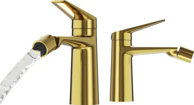 Produktbild von Granitan | NAVE - Bidetarmatur - Gold - Messing - Keramikkopf - Messingarmatur
