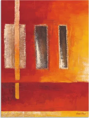 Produktbild von ARTland Wandbild Alu für Innen & Outdoor Felder I - Abstrakt Größe: 45x60 cm