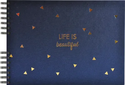 Produktbild von Exacompta Spiralalbum 50 Seiten schwarz 32x22cm LIFE - Blau - 16452E