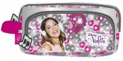 Produktbild von Derform Federtasche Violetta zweifach, 2 Fächer