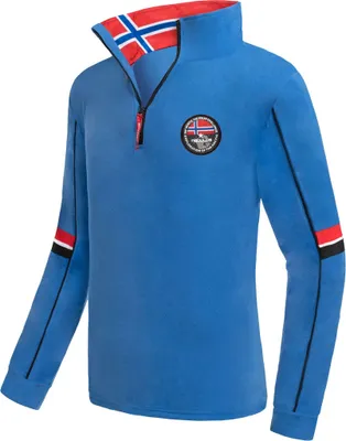 Produktbild von Nebulus Fleecepullover GRAPHICAL Herren, warmer Fleecepullover, Pulli aus Fleece mit Half Zip Reißverschluss, Q717 - Herren, kobaltblau, M