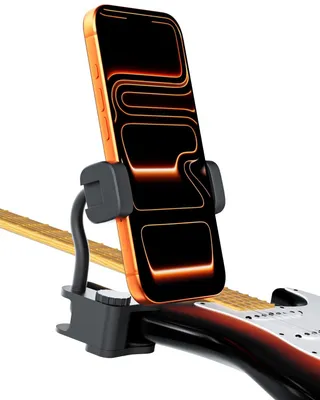 Image de Support pour téléphone compatible avec les guitares électriques, clip réglable pour smartphone
