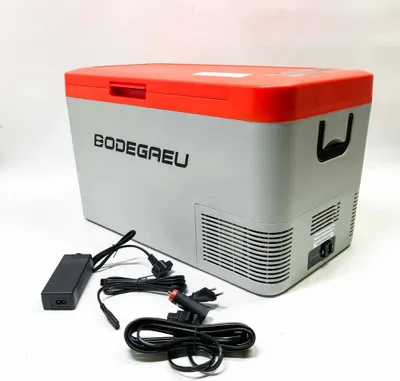Produktbild von BODEGAEU Kompressor Kühlbox 25L, Auto Kühlschrank, Camping Kühlschrank, 12/24V kühlschrank für Auto, Lkw oder Boot,mit WIFI-APP-Steuerung (orange)