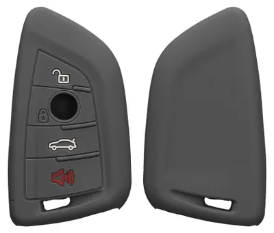 Produktbild von kwmobile Schlüsselhülle für BMW 3-Tasten Smart Key Autoschlüssel Hülle - Autoschlüssel Schlüssel Hülle aus Silikon - Schlüsselschutz Gehäuse in