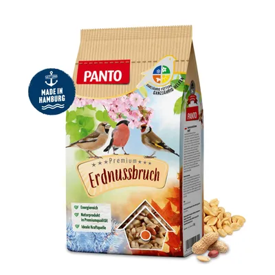 Produktbild von PANTO Erdnussbruch halbe und ganze mit Haut 7 x 2,5kg - Wildvogelfutter