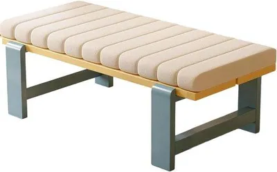Produktbild von Beige Auflaufkissen mit Reißverschluss - Außenkissen - Komfortsitz - Antirutschunterseite - 70x30x5cm
