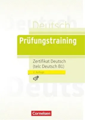 A book cover for a German language exam preparation book.