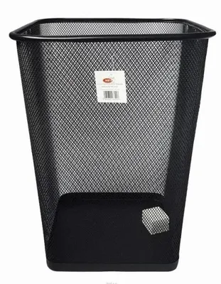 Image de Grande corbeille carrée noire - NET