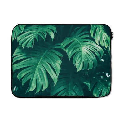 Produktbild von MuchoWow® Laptop Hülle 13 Zoll Monstera - Blätter - Pflanzen - Dschungel - Natur Laptoptasche - Laptophülle - Sleeve - Rundumschutz