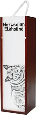 Zdjęcie produktu dla Art-Dog Pudełko prezentowe na wino – Elkhund – z pudełkiem prezentowym
