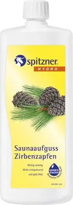Produktbild von Spitzner Saunaaufguss Zirbenzapfen 1 L (1000 ml) Hydro Sauna Aufguss Konzentrat