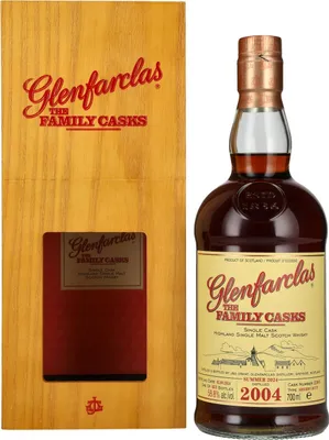 Produktbild von Glenfarclas THE FAMILY CASKS Single Cask SUMMER 2024 Sherry Butt #2385 2004 58,8% Vol. 0,7l in Holzkiste