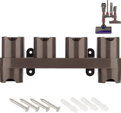 Produktbild von Wandhalterung Halter Zubehör für Dyson V15 V7 SV11 V8 SV10 V10 V11 Akku-Staubsauger, Dockingstation Organizer für Bürsten Aufbewahrungs (6 Aufbewahrungsbuchsen)