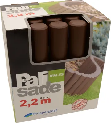 Produktbild von Gartenpalisade braun Beeteinfassung Beetumrandung Beetpalisade Rasenkante
