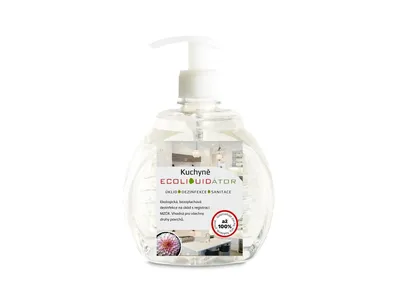 Obrázok produktu pre Ecoliquid ECOLIQUIDÁTOR – čistiaci a dezinfekčný prostriedok do kuchyne, vôňa ruže, objem 500 ml