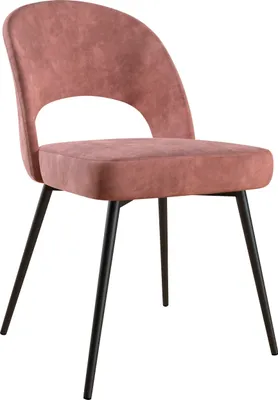 Produktbild von Gepolsterter Esszimmerstuhl in Velvet Pink