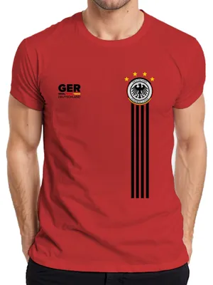 Produktbild von Deutschland Team Fußballfan Adler WM 2026 Weltmeister Worldcup Herren T-Shirt, Rot, L