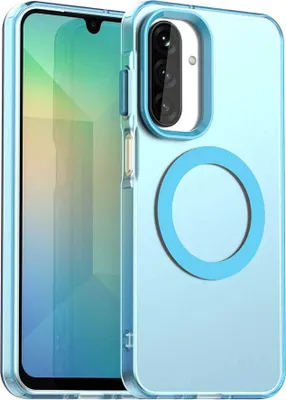 Produktbild von Magnetisch Hülle für Samsung Galaxy A26, Schlank Durchscheinend Matt Stoßfest Handyhülle Blau