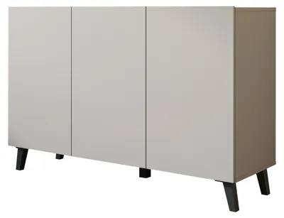 Produktbild von MIRJAN24 Kommode Phuket 120, Kommode mit drei Drehtüren (Farbe: Cashmerebeige)