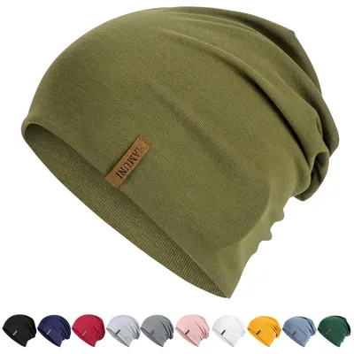 Immagine prodotto di Berretto da donna/uomo, cotone, verde militare, taglia unica