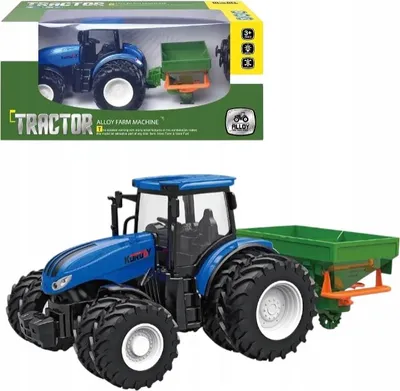 Produktbild von Ferngesteuerter Traktorstreuer Gummiräder Licht Sound Blau