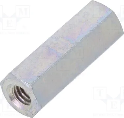 Immagine prodotto di 10 distanziatori filettati esagonali da 20 mm, con filettatura interna M4. 126X20 Distanziatori