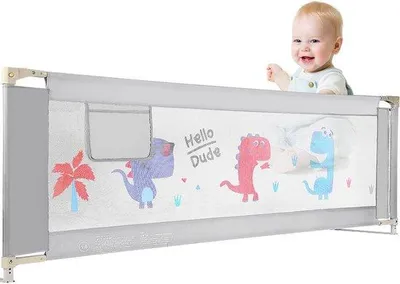 Produktbild von Famanu Bettgitter Sicherheitsgitter für Kinder - Grau