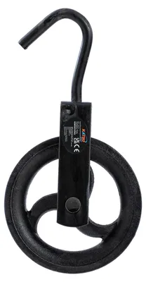 Handkatrol 140 mm mit drehbarem Haken, 150 kg Tragfähigkeit